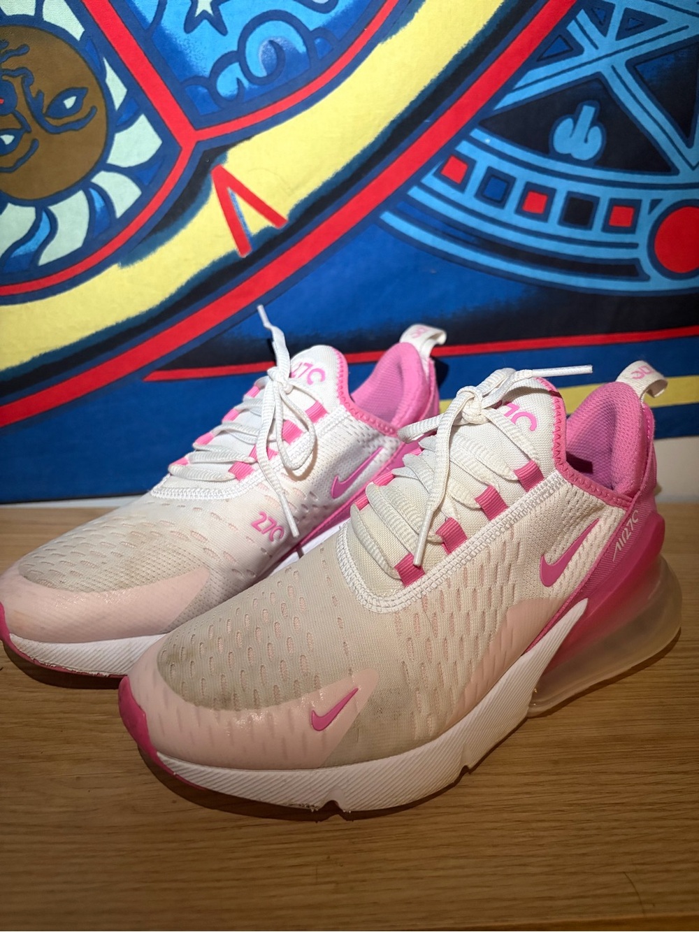 Nike Women’s Air Max 270 – Cream and Pink